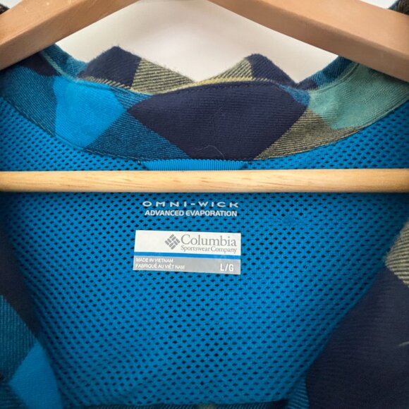 Men's Columbia Omni-Wick Flannel Shirt - Picture 3 of 4